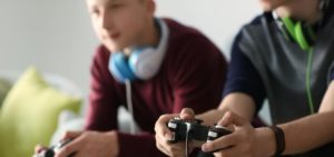 Adolescents engage in console gaming