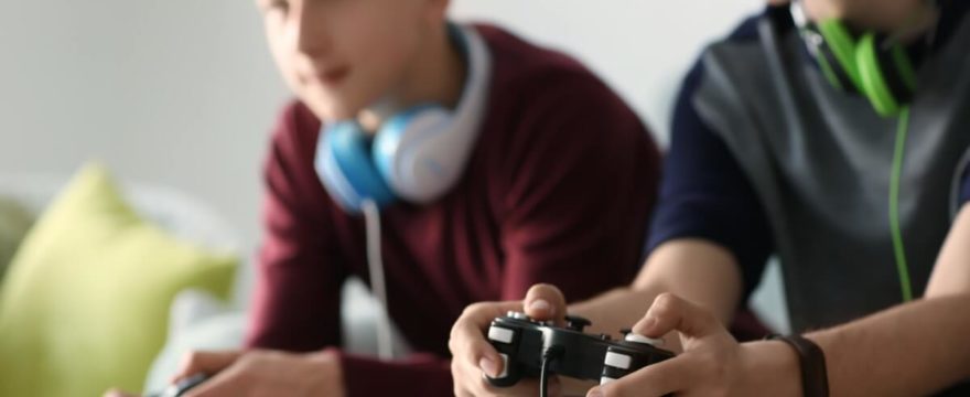 Adolescents engage in console gaming